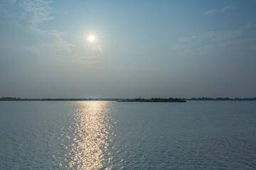 Beautiful Chinese natural landscape, water resources protection, environmental protection, sewage treatment.