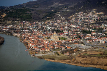 View of Mtskheta, the ancient capital city of Georgia