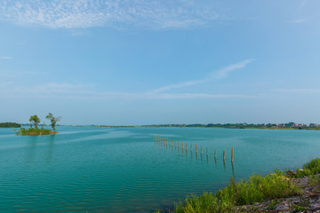 Beautiful Chinese natural landscape, water resources protection, environmental protection, sewage treatment.