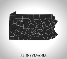 map of Pennsylvania
