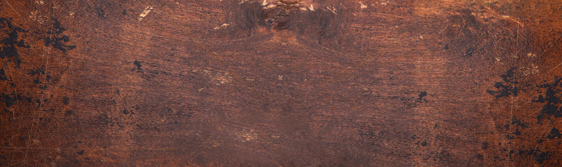 Horizontal texture of wooden background. Long banner format