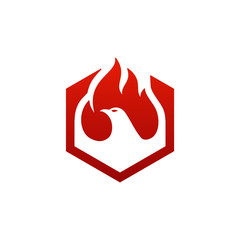 Falcon fire logo design