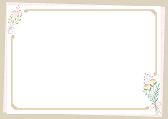 decorative frame.A good frame for writing with stationery or notepaper background.Decorated background.Good background for writing.Background image.