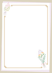 decorative frame.A good frame for writing with stationery or notepaper background.Decorated background.Good background for writing.Background image.