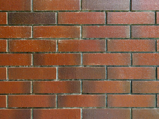 Pattern of brown bricks wall.