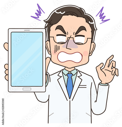 医者 医師 イラスト ドクター かわいい マンガ アニメ 白衣 Wall Mural よぴんこ Yopinco