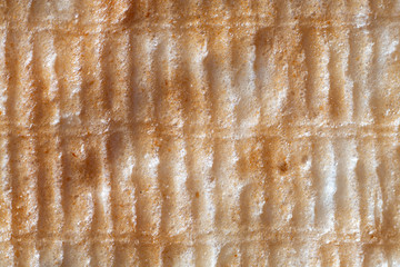 Kaw Kriab Wow made from sticky rice, Traditional Thai snack, Close up & Macro shot, Selective focus, Abstract background