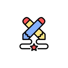 challenge icon. online learning icon. perfect for application, web, logo and presentation template. icon design filled line style