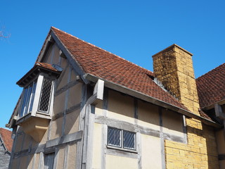 the traditional house in the park