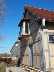 the traditional house in the park