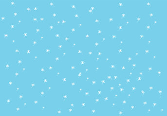 blue background with hearts and stars