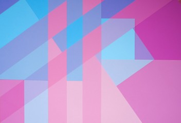  geometric pattern. Color blocking background.Abstract striped background in pastel pink and blue...