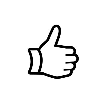 hand thumb up gesture icon
