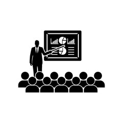 Business presentation icon. Business Report sign