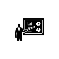 Business presentation icon. Business Report sign