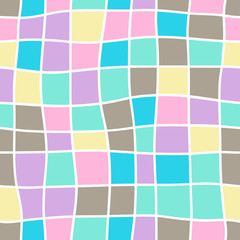 A seamless vector background made of horizontal stripes square . Lines cell drawn by hand. Infinite pattern