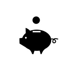 pig money bank icon