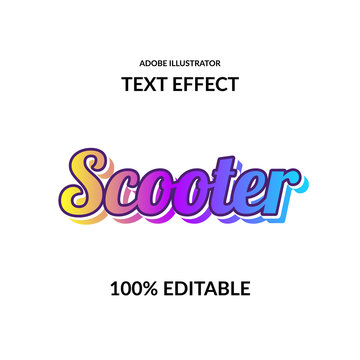 modern gradient vivid color script font adobe illustrator text effect for modern and futuristic