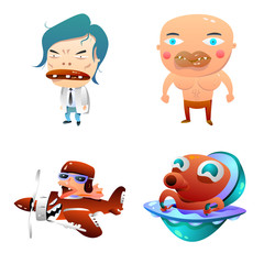 Gradation Comic Characters