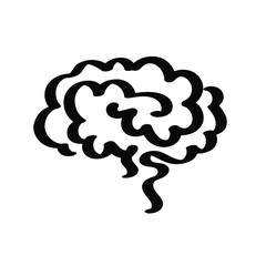  brain icon on white background