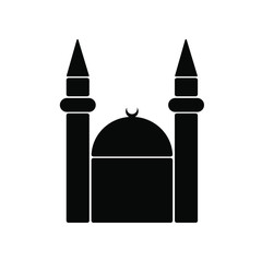 mosque icon on white background