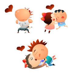 Gradation Comic Characters