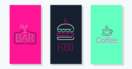 Neon background, vector illustration design.