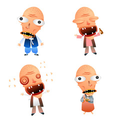 Gradation Comic Characters