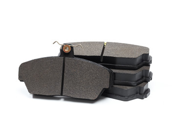brake pads isolated on white baclkground.