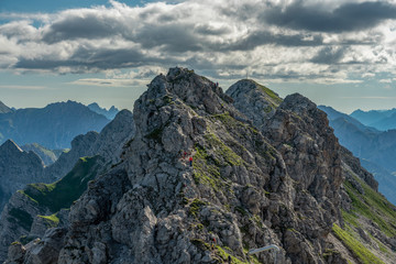 Der Hindelanger Klettersteig am Nebelhorn - Allgäuer Alpen bei Oberstdorf