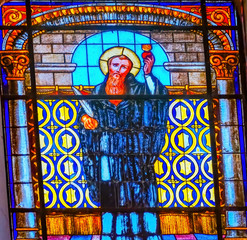 Saint Augustine Stained Glass Basilica San Agustin Church Puebla Mexico