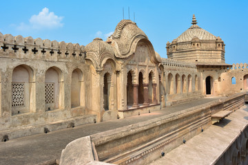 Obraz premium Lakshminarayan Temple in Orchha, Madhya Pradesh, India.