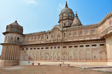 Obraz premium Lakshminarayan Temple in Orchha, Madhya Pradesh, India.