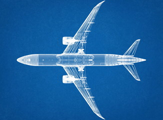 Airplane blueprint