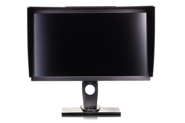 Professional photographer monitor with shading hood