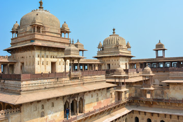 Fototapeta premium Jahangir Mahal (Orchha Fort) in Orchha, Madhya Pradesh, India.
