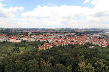 Fototapeta premium Czechia Prague city roof view