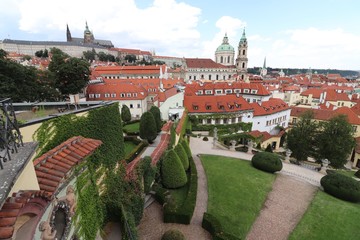 Czechia Prague city roof view