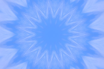 Abstract blue shade multi point circle for background.