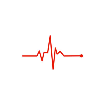 Heart Beat pulse icon. Vector