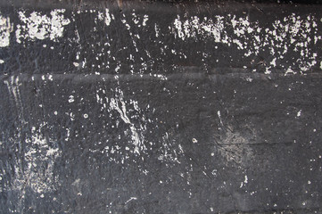 concrete treated with mastic waterproofing, black color, background, texture