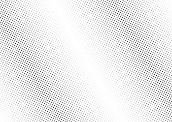 Abstract halftone dotted background. Monochrome futuristic grunge pattern, stars.  Vector modern optical pop art texture for posters, site, postcard, cover, labels, vintage sticker, mock-up layout.