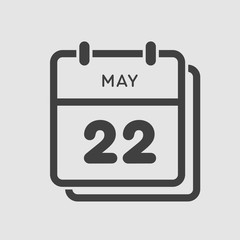 Calendar day 22 May, days of the year