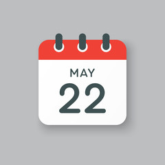 Fototapeta premium Calendar day 22 May, days of the year