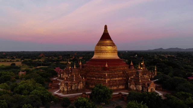 Aerial view of Dhammayazaka temple, Bagan, Myanmar