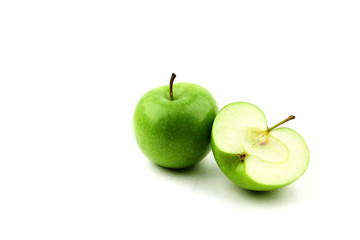 green apple isolated on white background