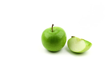 green apple isolated on white background