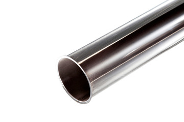 Stainless Steel Tube Pipe isolated background