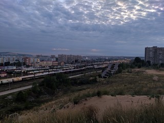 Fototapeta premium view of the station