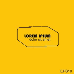 Digital callouts titles.Layout element for web, brochure, presentation or infographics.